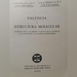 Valência y Estrutura Molecular. Livros. Lumiar