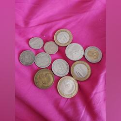 Moedas antigas . Moedas