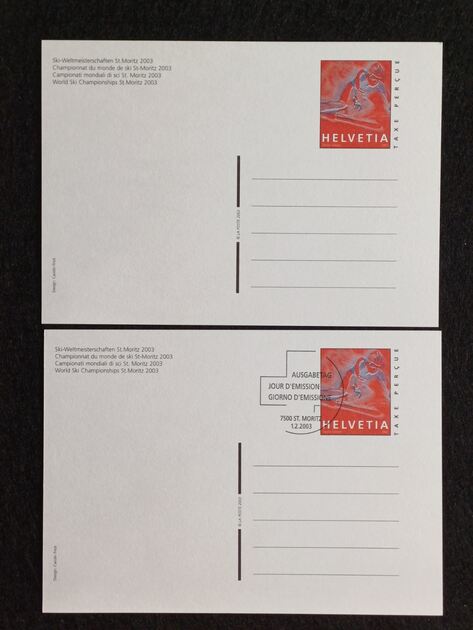 2IP, Campeonato do mundo de ski, S.t. Moritz 2003. Selos