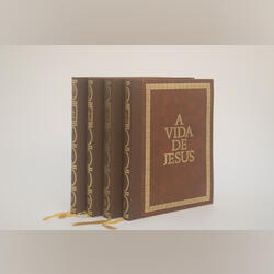 Livros A vida de Jesus 4 Volumes. Livros. Almada. Religião     Português Muito bom Capa mole Capa dura