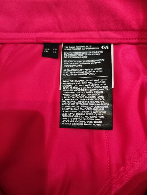 Calças clássicas de Senhora tamanho 42 Cor Fushia . Calças mulher e Macacão