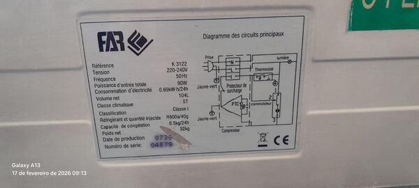 Arca congeladora pequena. Arcas Congeladoras