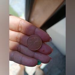 Moeda 5 cêntimos . Moedas