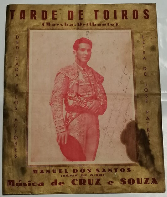 Pauta de música antiga Tarde de Toiros – Manuel do. Outras Artes e Coleccionismo