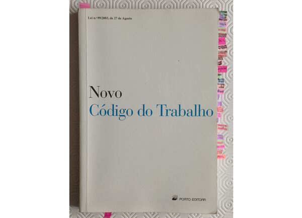 Novo Código do Trabalho, 2004 . Livros