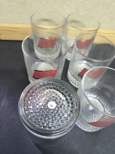 Copo de whisky red label (6ud). Pratos