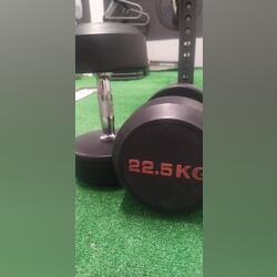 par de halteres 22.5kg como novo. Acessórios de treino