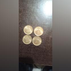 4 moedas de 1 escudo . Moedas. Lourinhã.      Português