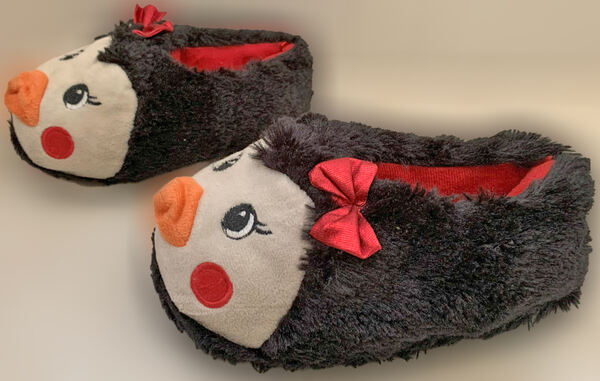 Pantufas de Criança Unissexo, Pinguim, como Novas. Outros