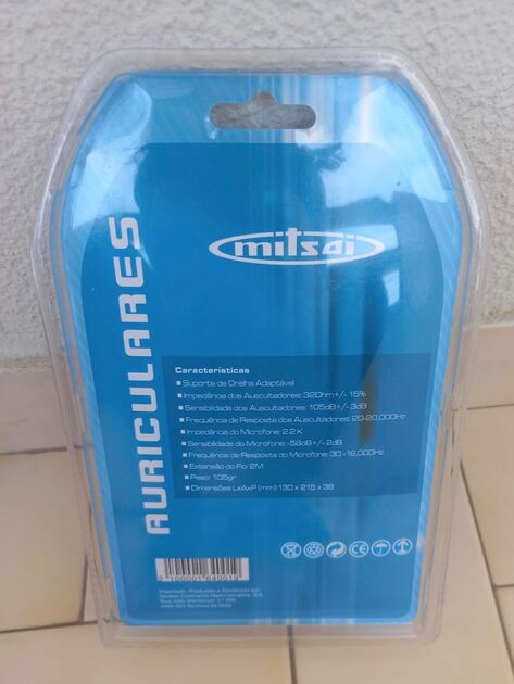 Auriculares Mitsai - Novos na Embalagem. Auscultadores