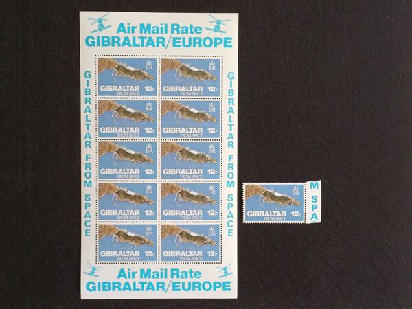 Filatelia - Gibraltar – Mini folha e selo – Gibral. Selos