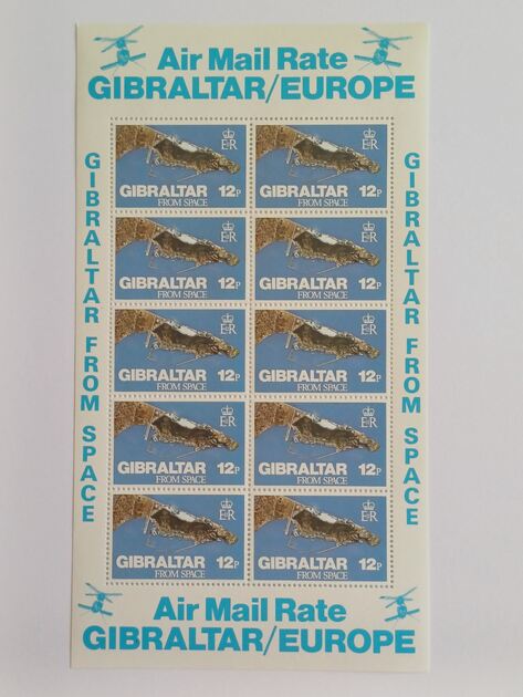 Filatelia - Gibraltar – Mini folha e selo – Gibral. Selos
