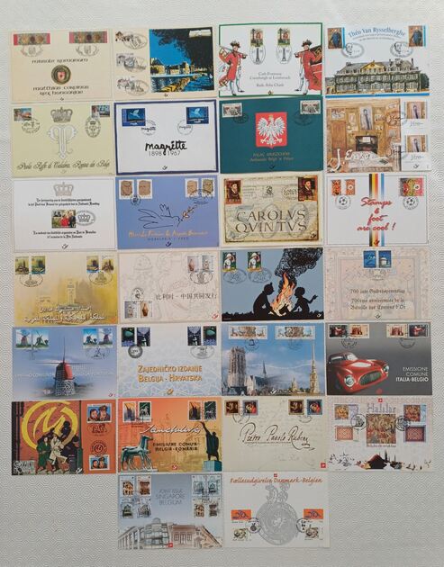 Emissão conjunta Bélgica-Rússia, Sinos, 2003. Selos