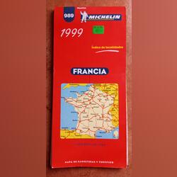 Mapa de França. Michelin 1999. Outras Artes e Coleccionismo