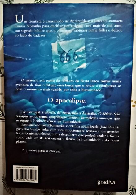2 Livros de José Rodrigues Dos Santos = 10 euros c. Livros