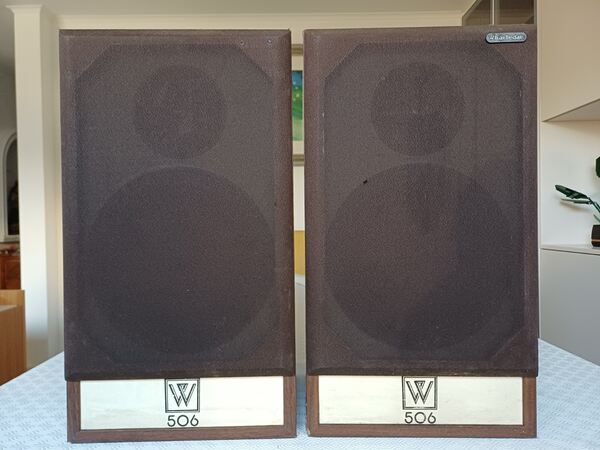 Colunas Vintage Wharfedale W506, com capas . Outros Home Audio