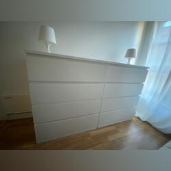 Cómodas IKEA . Cómoda. São Vicente. Com gaveta Lacado Branco   Novo / Como novo