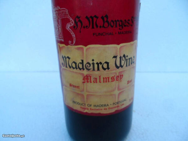 Vinho da Madeira Malmsev Doce 0,75 cl e 18%. Alimentos e bebidas