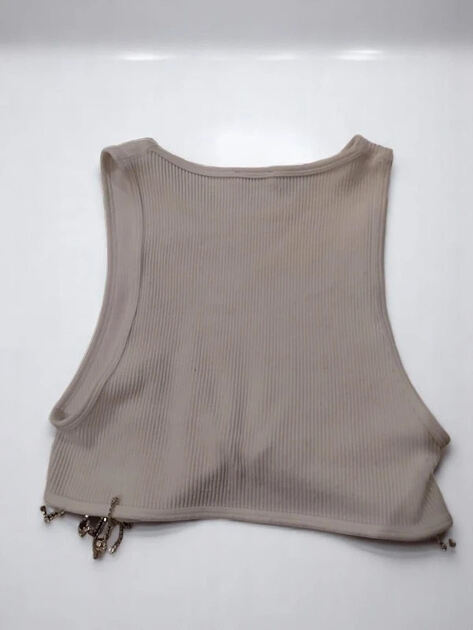 Blusa Zara Branca XS - Crop Top com Pedraria ✨. Tops Femininos