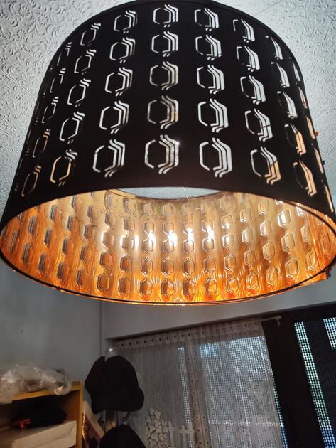 Candeeiro de Teto modelo Nymo da IKEA, marrom e cobre . Candeeiros