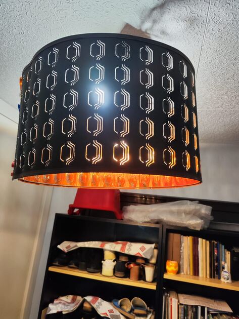 Candeeiro de Teto modelo Nymo da IKEA, marrom e cobre . Candeeiros