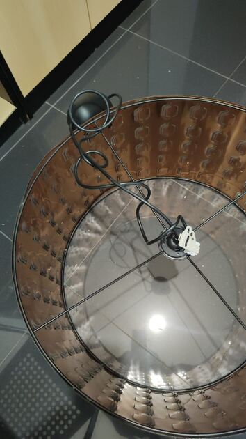 Candeeiro de Teto modelo Nymo da IKEA, marrom e cobre . Candeeiros