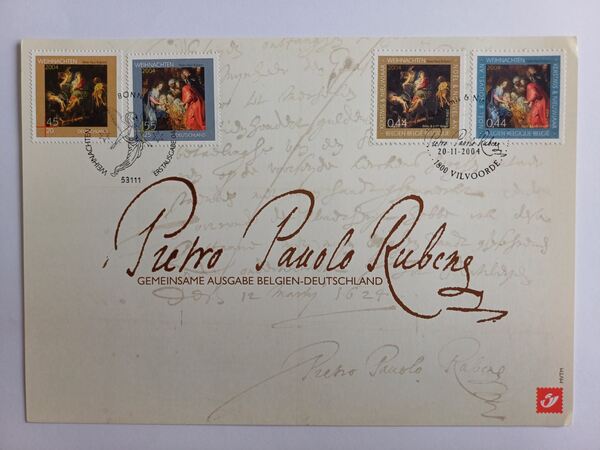 Emissão Bélgica-Alemanha, Pierre-Paul Rubens 2004. Selos