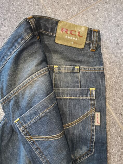 Calça ganga 32 menino. Calcas