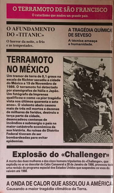 Grandes Catástrofes do Século XX. Livros