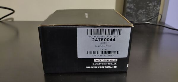 Peça Ridex. Motor e componentes