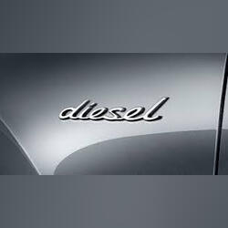 Emblema diesel para Porsche. Acessórios para Carros