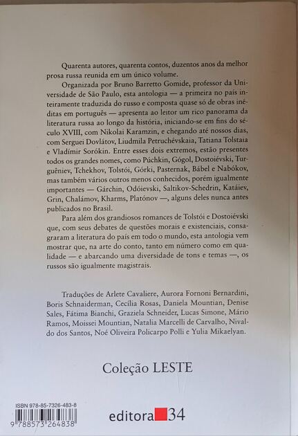 Nova Antologia do Conto Russo. Livros