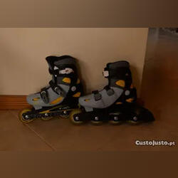 Patins com rodas como novos. Patins e Patins em Linha