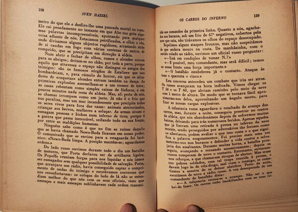 Os Carros do Inferno - Sven Hassel. Livros