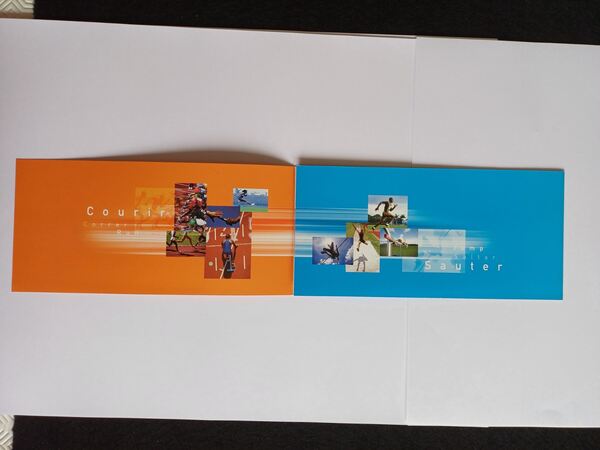 Souvenir Campeonato do Mundo de Atletismo, 2003. Selos