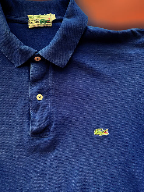 Pólo de Homem, Lacoste, Azul Escuro, como Novo. Pólos para Homem