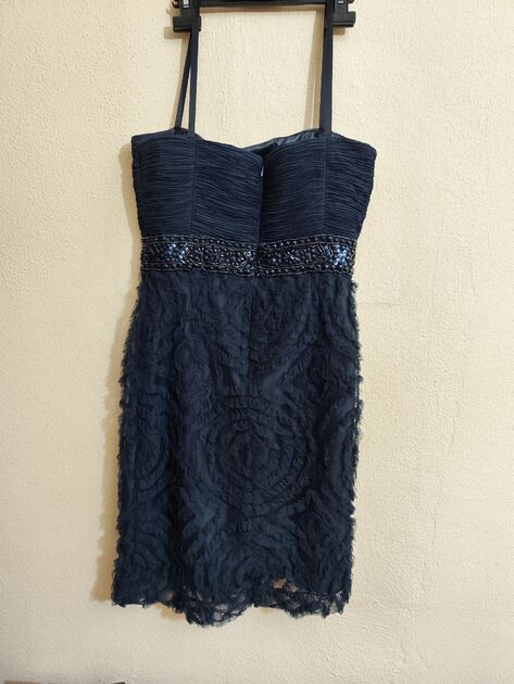 Vestido elegante de Festa azul escuro tamanho S da Síntesis . Vestidos