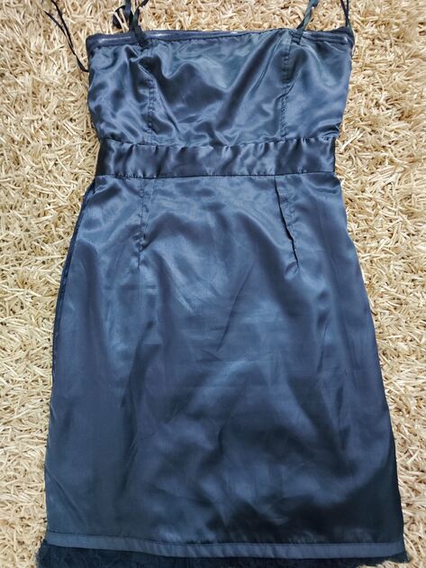 Vestido elegante de Festa azul escuro tamanho S da Síntesis . Vestidos