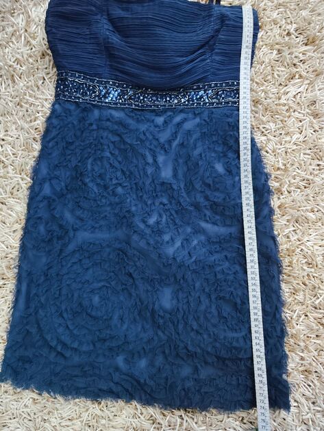 Vestido elegante de Festa azul escuro tamanho S da Síntesis . Vestidos