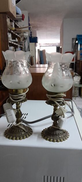 Candeeiros de mesa diversos. Candeeiros