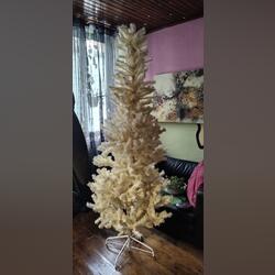 Árvore de Natal beje com 2.10 cm. Outros Arte e Decoração. Porto Cidade