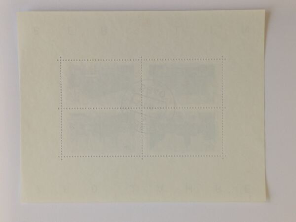 Alemanha Berlim – Bloco 750 anos Berlim, 1987. Selos