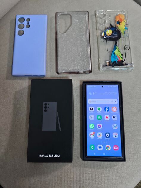 Troco / Vendo - Samsung S24 Ultra, 256GB, preto, f. Telemóveis