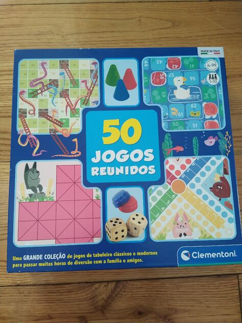 Jogo de Tabuleiro CLEMENTONI Party Games: 50 Jogos Reunidos (Idade