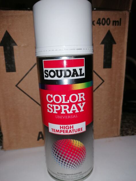 Spray Alta Temperatura Black Shiny 400ml . Outros Bricolage