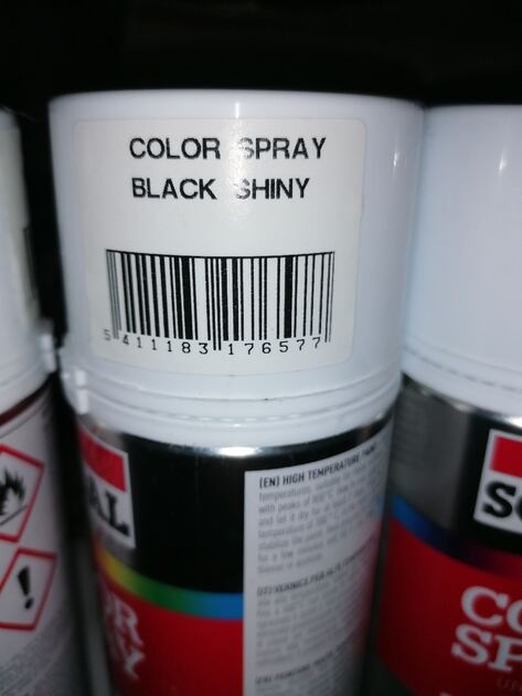 Spray Alta Temperatura Black Shiny 400ml . Outros Bricolage