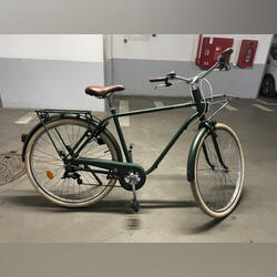Bicicleta de cidade quadro alto caqui ( bom estado. Bicicletas. Loulé. Decathlon Passeio 28 Alumínio Verde
