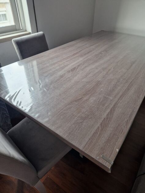 Mesa de Jantar cinza - Living Room Table gray. Mesas de Jantar