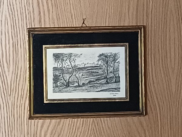 Quadro Gravura de M. Ribas Potau, 1943 . Quadros