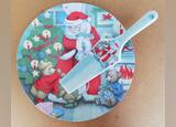 Prato de Natal com espátula . Artigos de festa. Avenidas Novas